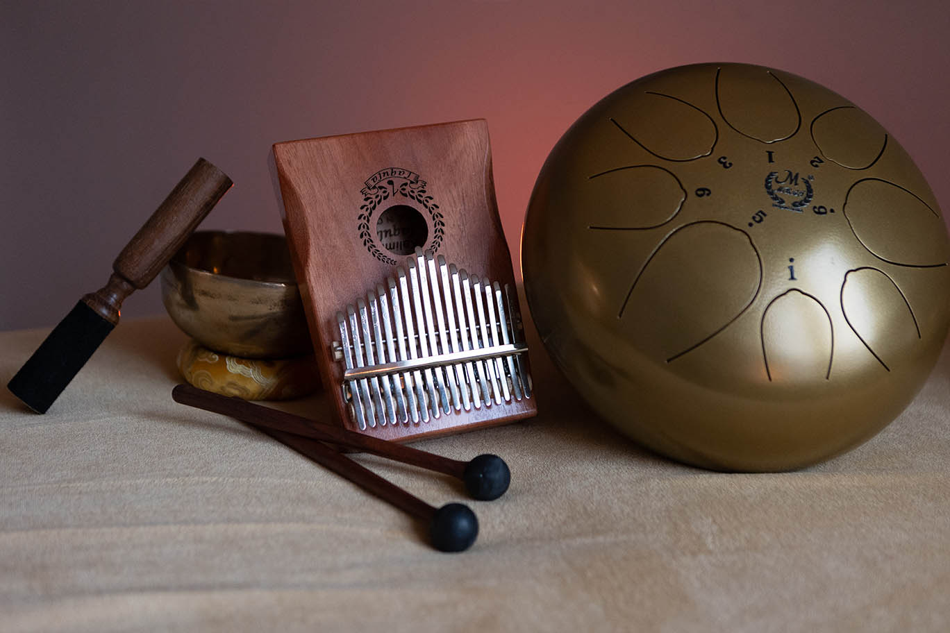 bols tibétains, carillons, gongs