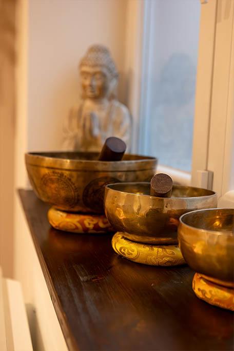 Essences et Quintessence massage bols tibétains